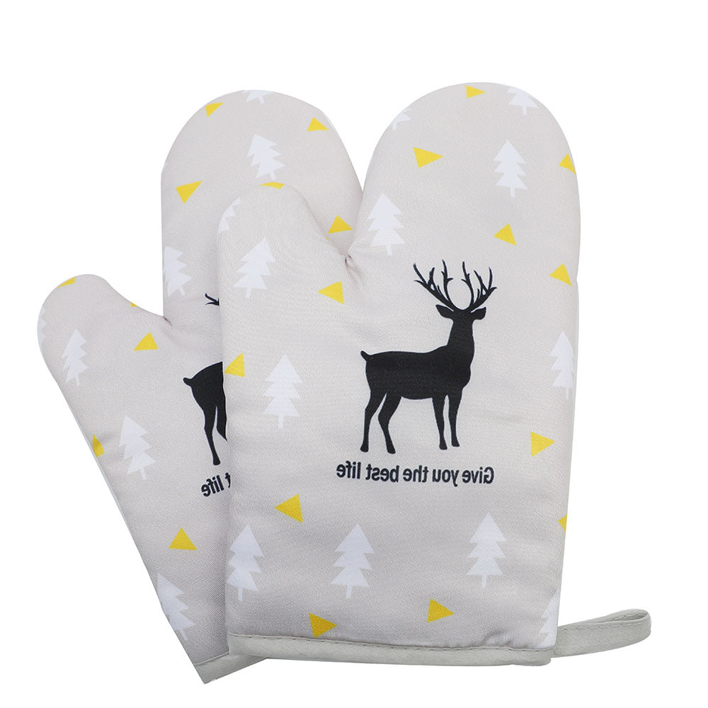 Nordic Scandi Oven Mitts Heat Resistant Thickened Baking