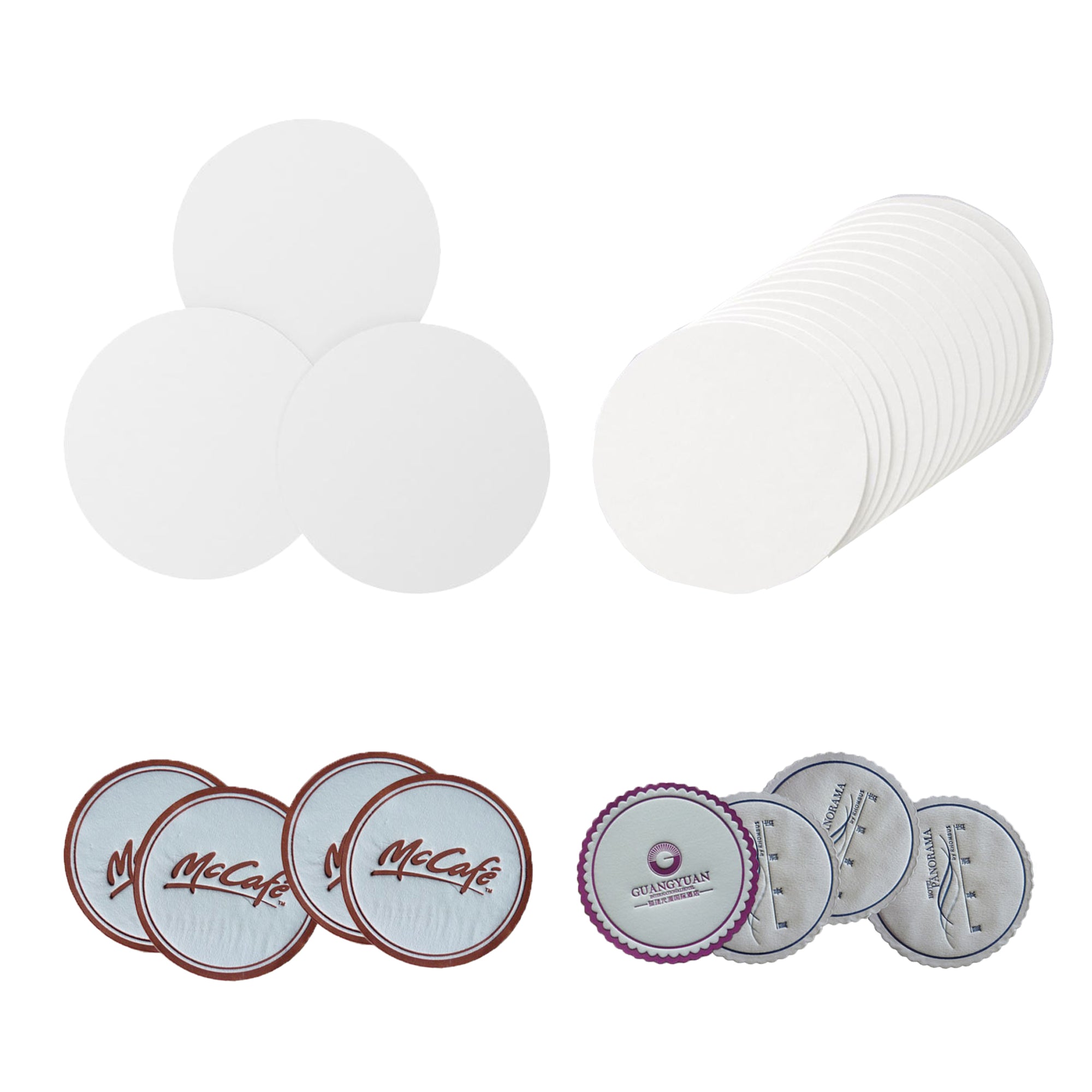 Round Paper Disposable Coaster