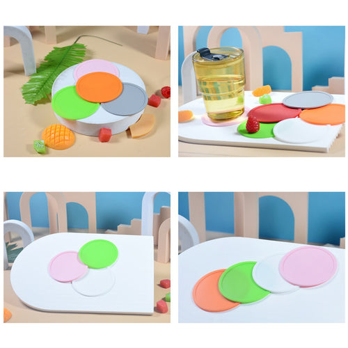 Anti Slip Silicone Cup Coasters