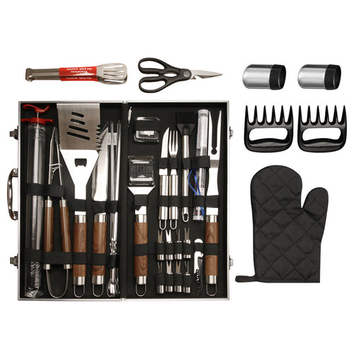 38-Piece Stainless BBQ Tool Set In Aluminum Case
