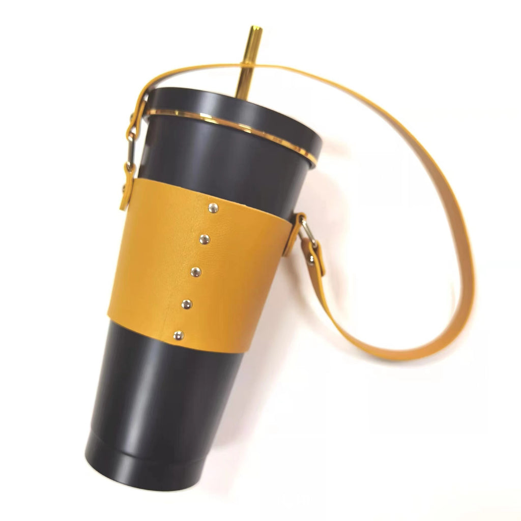 Leather Bottle Sleeves With Handle