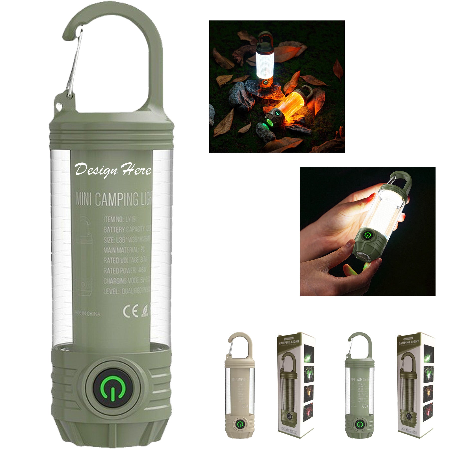 Portable Mini Cylinder Flashlight