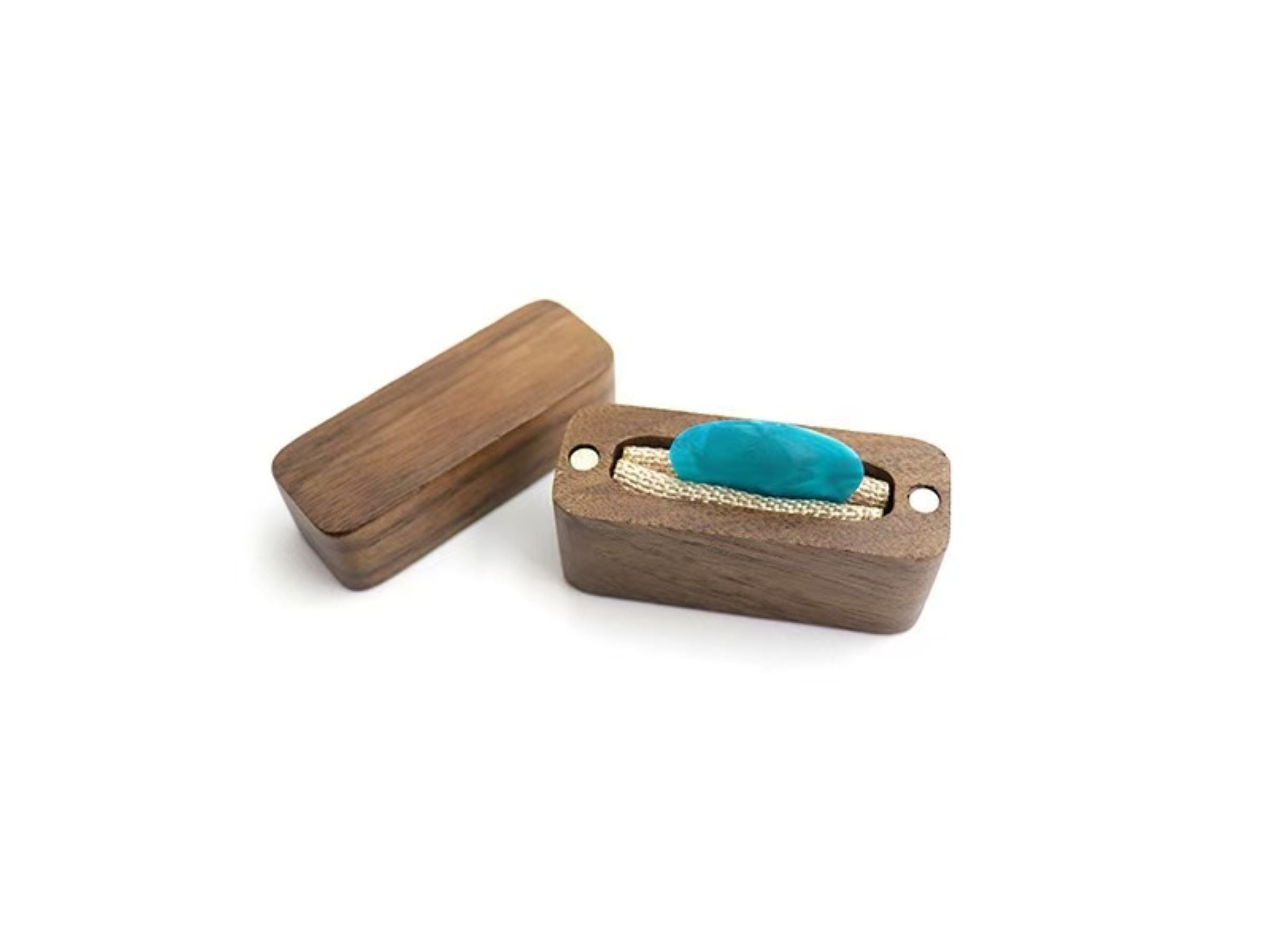 Wooden Guitar Pick Storage Box