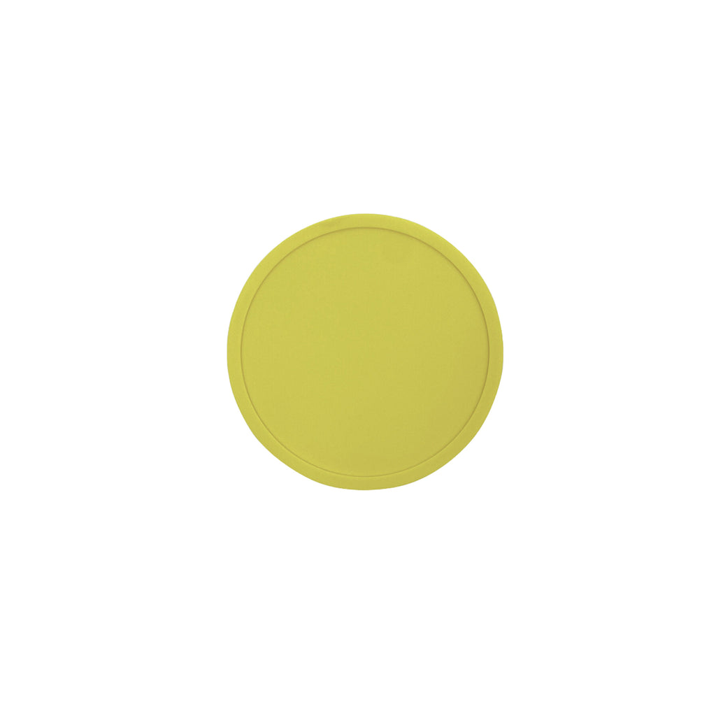 Round Silicone Coaster with Spill-Proof Ring