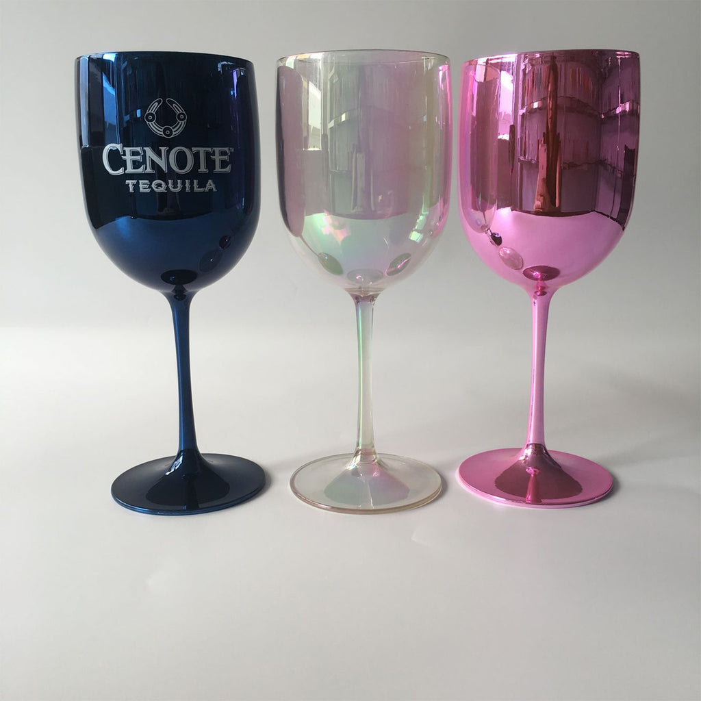 Plastic Stemmed Wine Glass