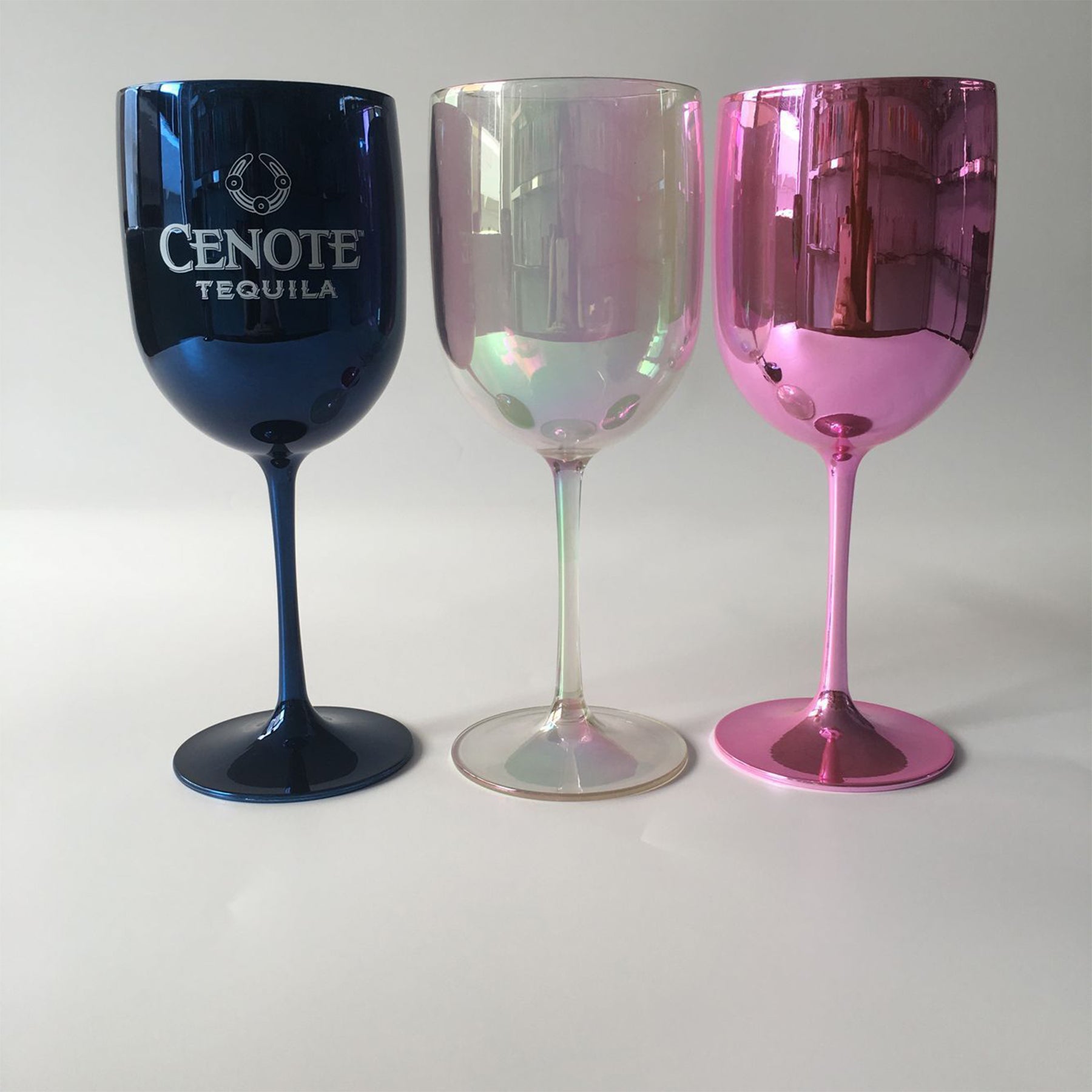 Plastic Stemmed Wine Glass