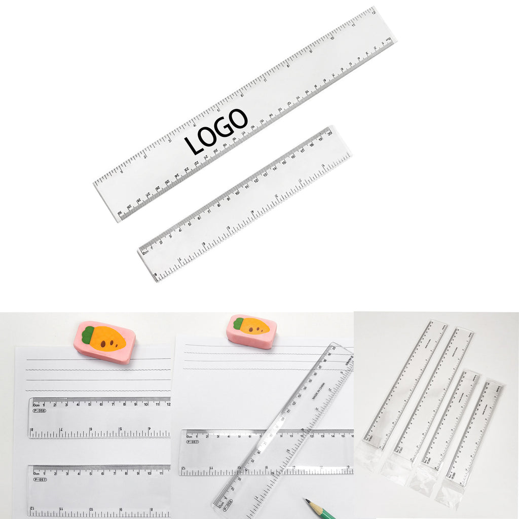 Office Drawing Bilateral Scale Plastic Ruler