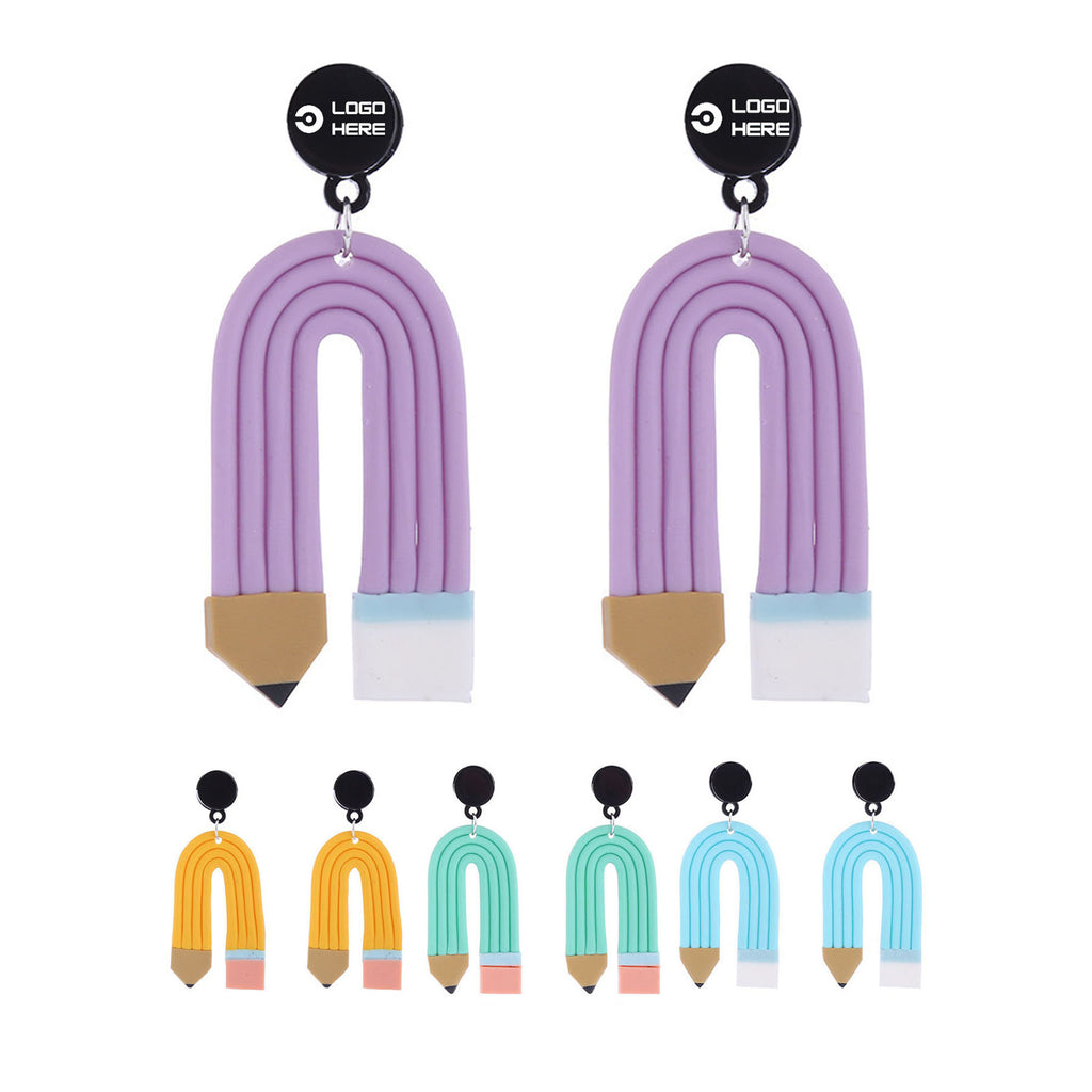 Rainbow Pencil Keychain