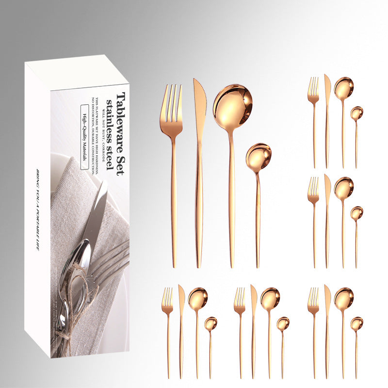 24 Pieces Stainless Steel Cutlery Set