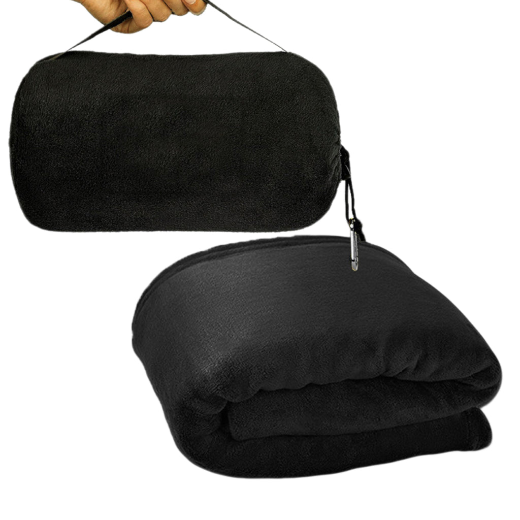 2-in-1 Flannel Travel Blanket