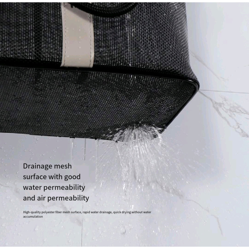 Mesh Shower Caddy Draining Travel Organizer Portable