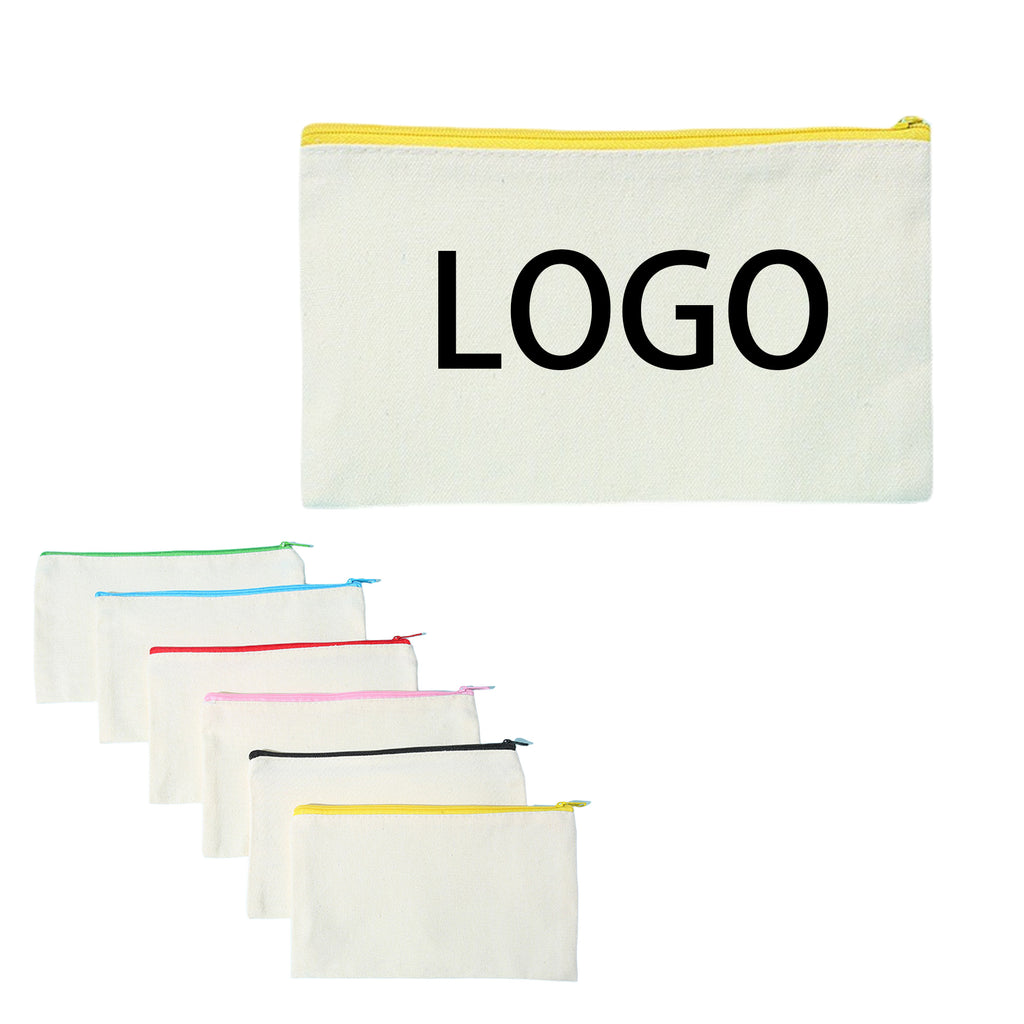 Zippered Canvas Tote Bag