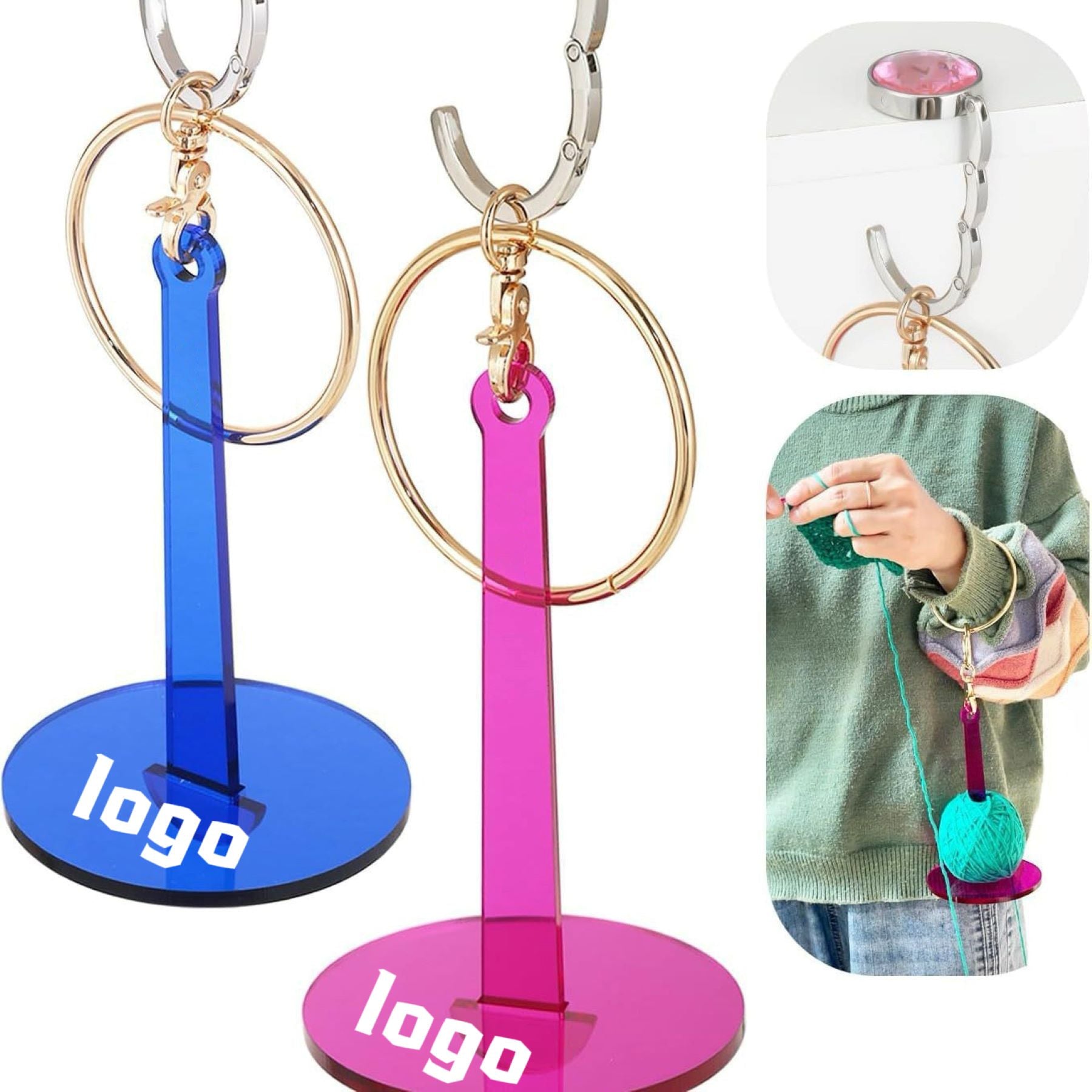 Acrylic Wrist Yarn Stand