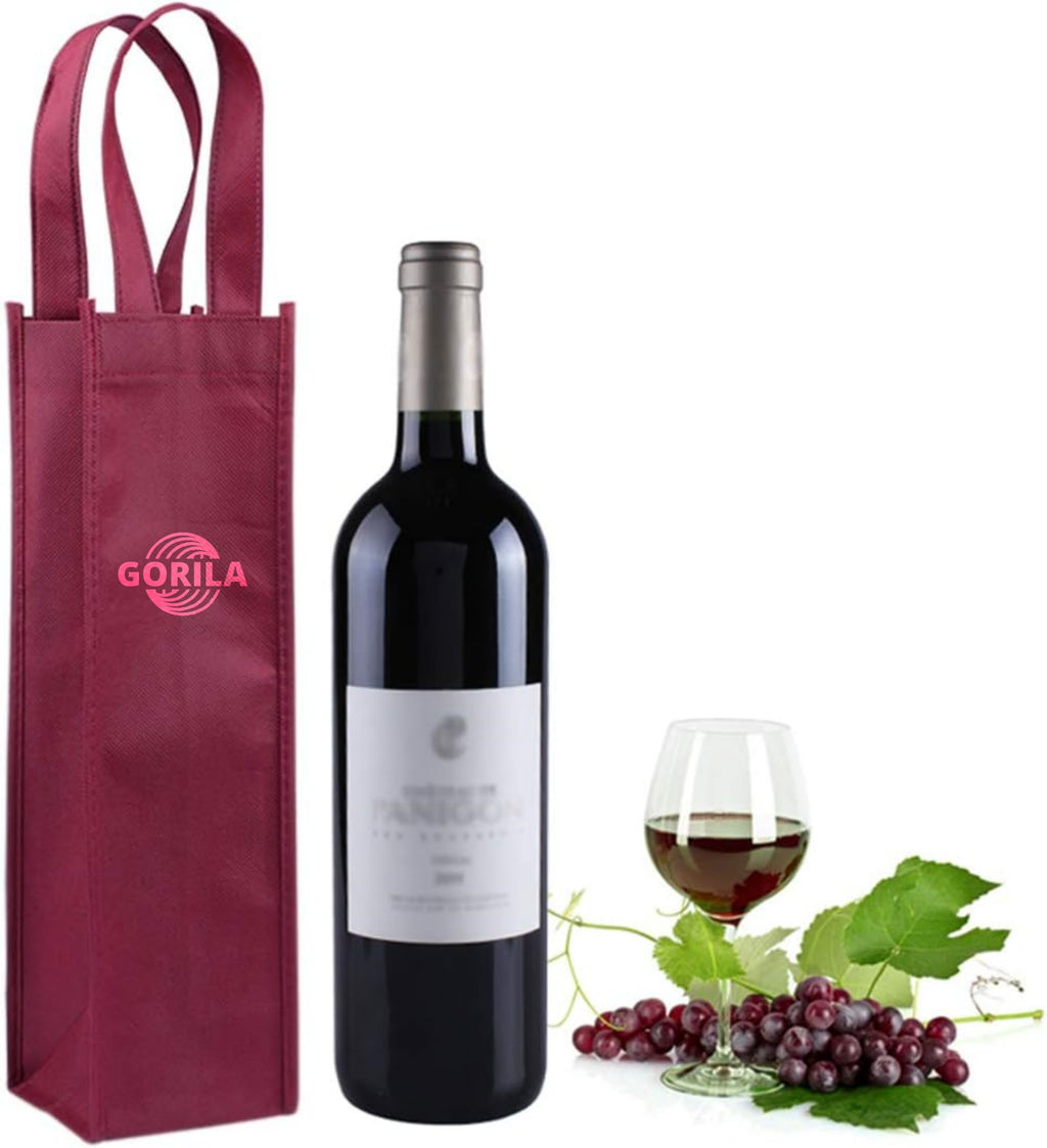 Single Bottle Non-woven Wine Tote Bag