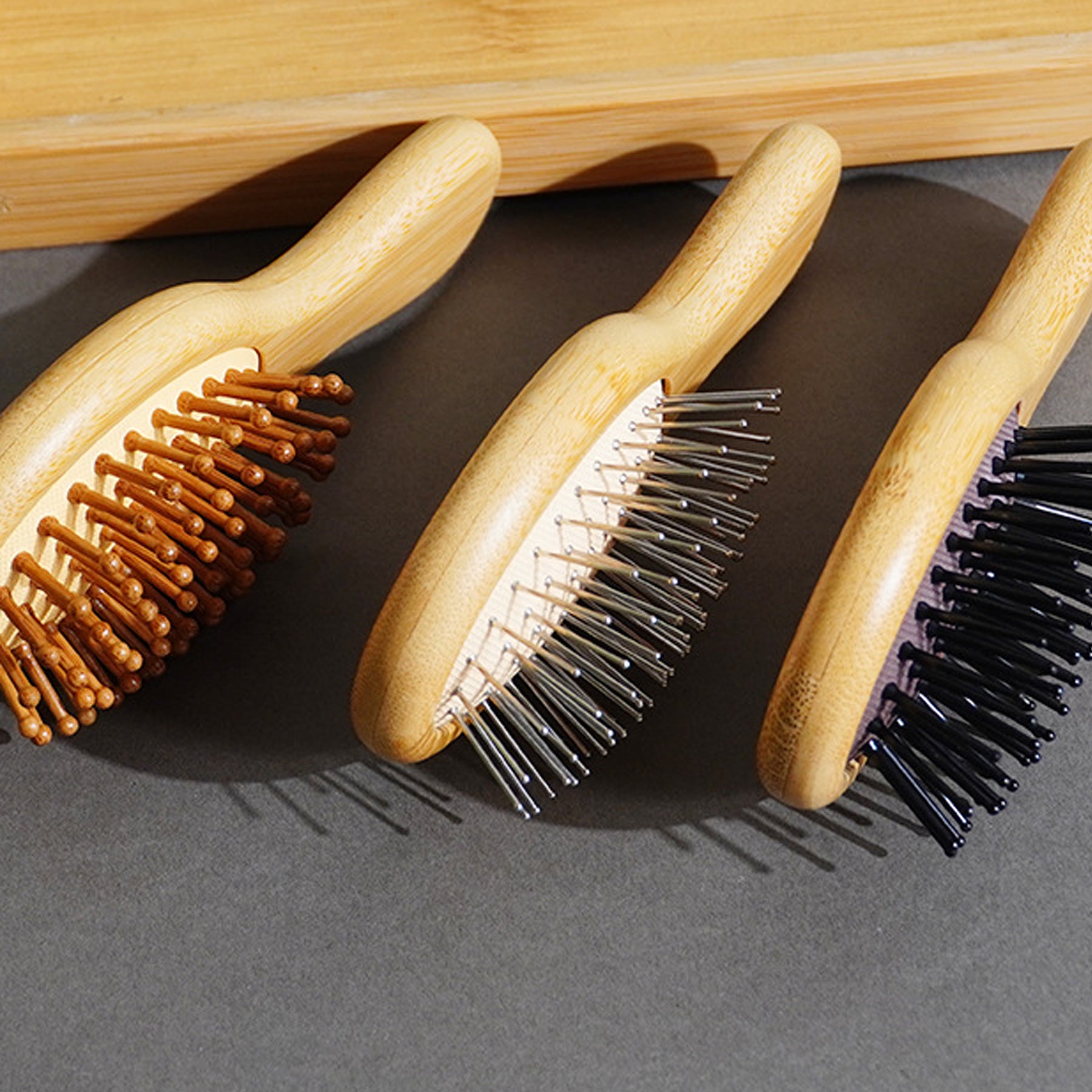 Portable Wooden Cleaning Hairbrush