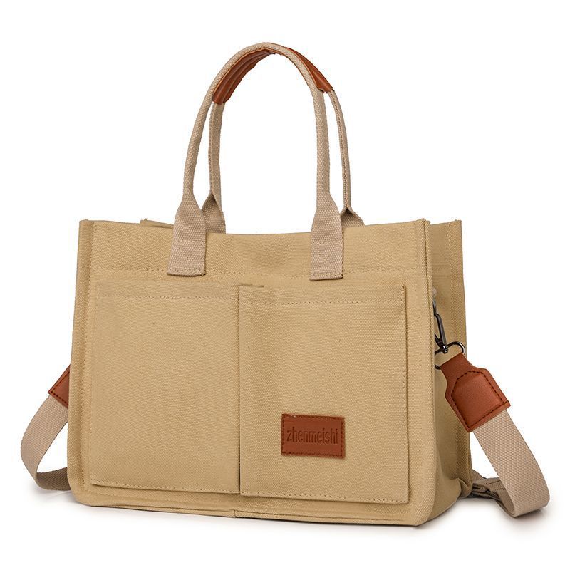 Women Multipurpose Canvas Tote Crossbody Laptop Bag