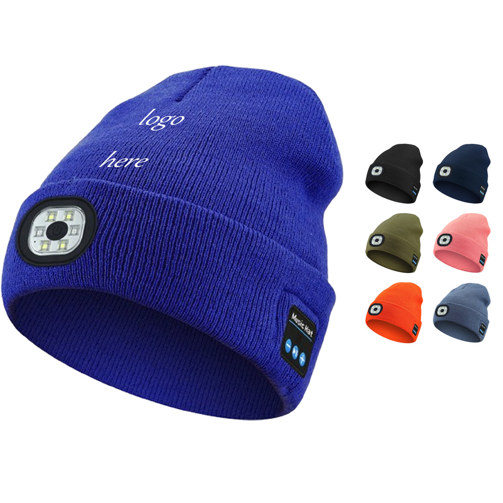 Acrylic LED Beanie with Bluetooth Speaker