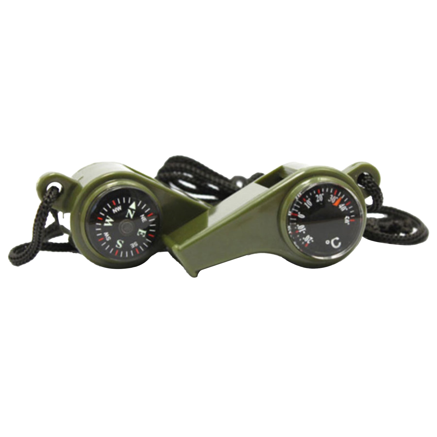 Outdoor 3-In-1 Compass Thermometer Whistle