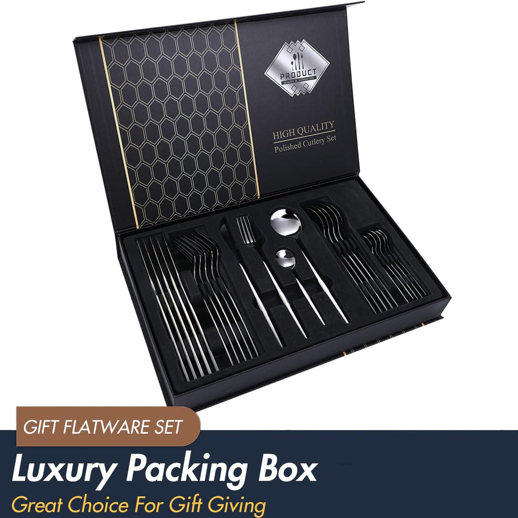 Stainless Steel Cutlery 24-Piece Set
