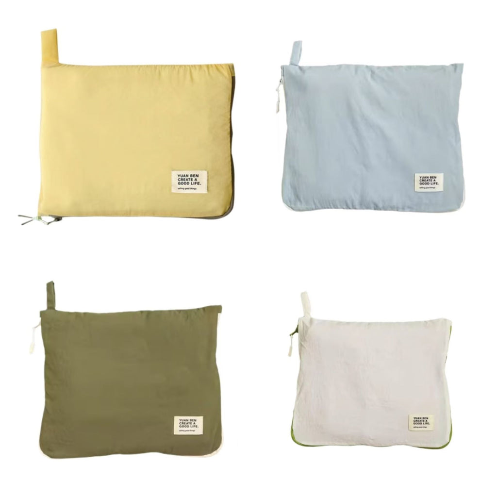 Nylon Checkered Travel Storage Bags