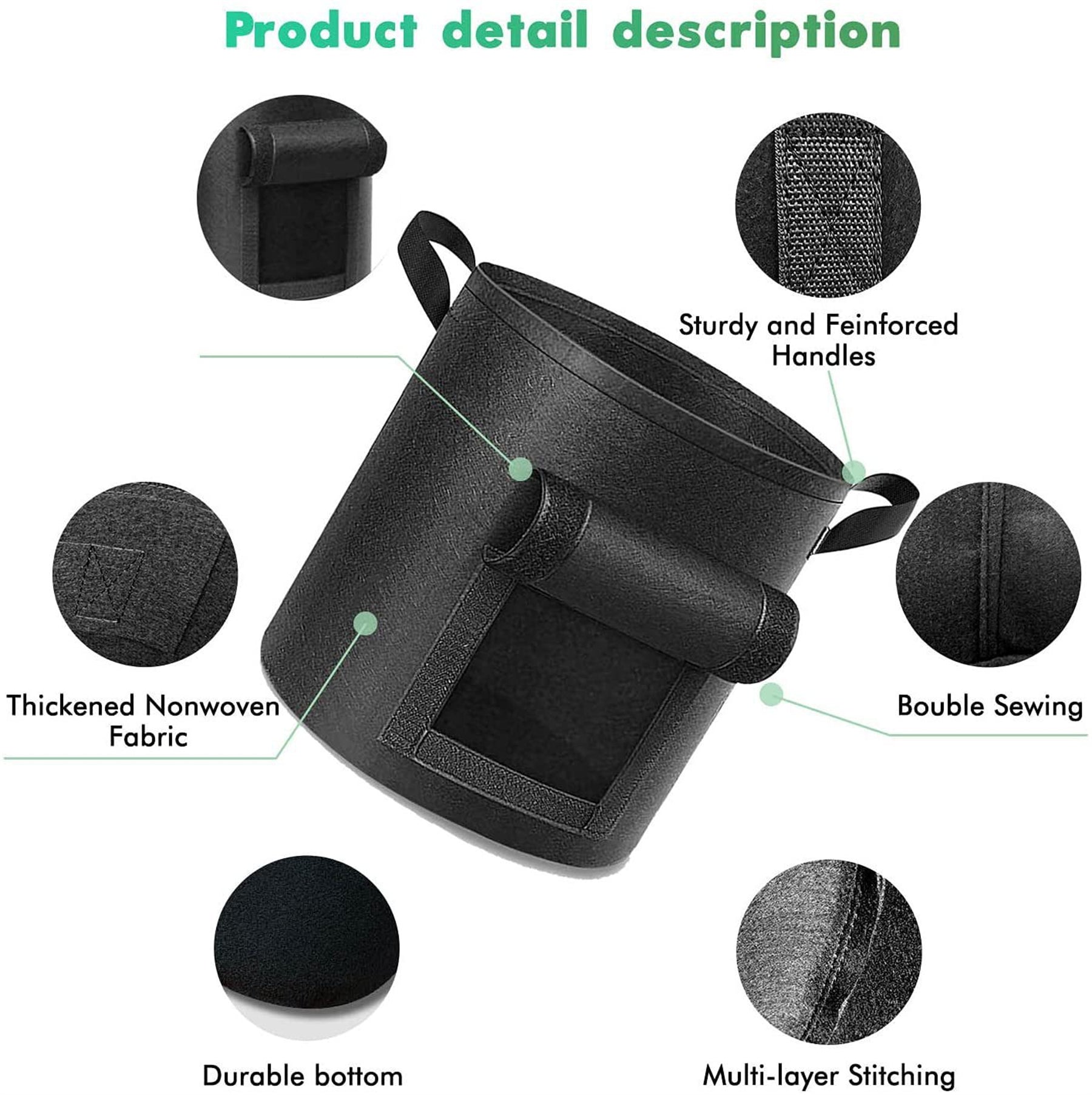 7 Gallon Potato Grow Bag With Harvest Window