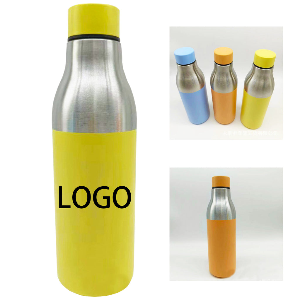 18 Oz. Stainless Steel Cola Shaped Bottle