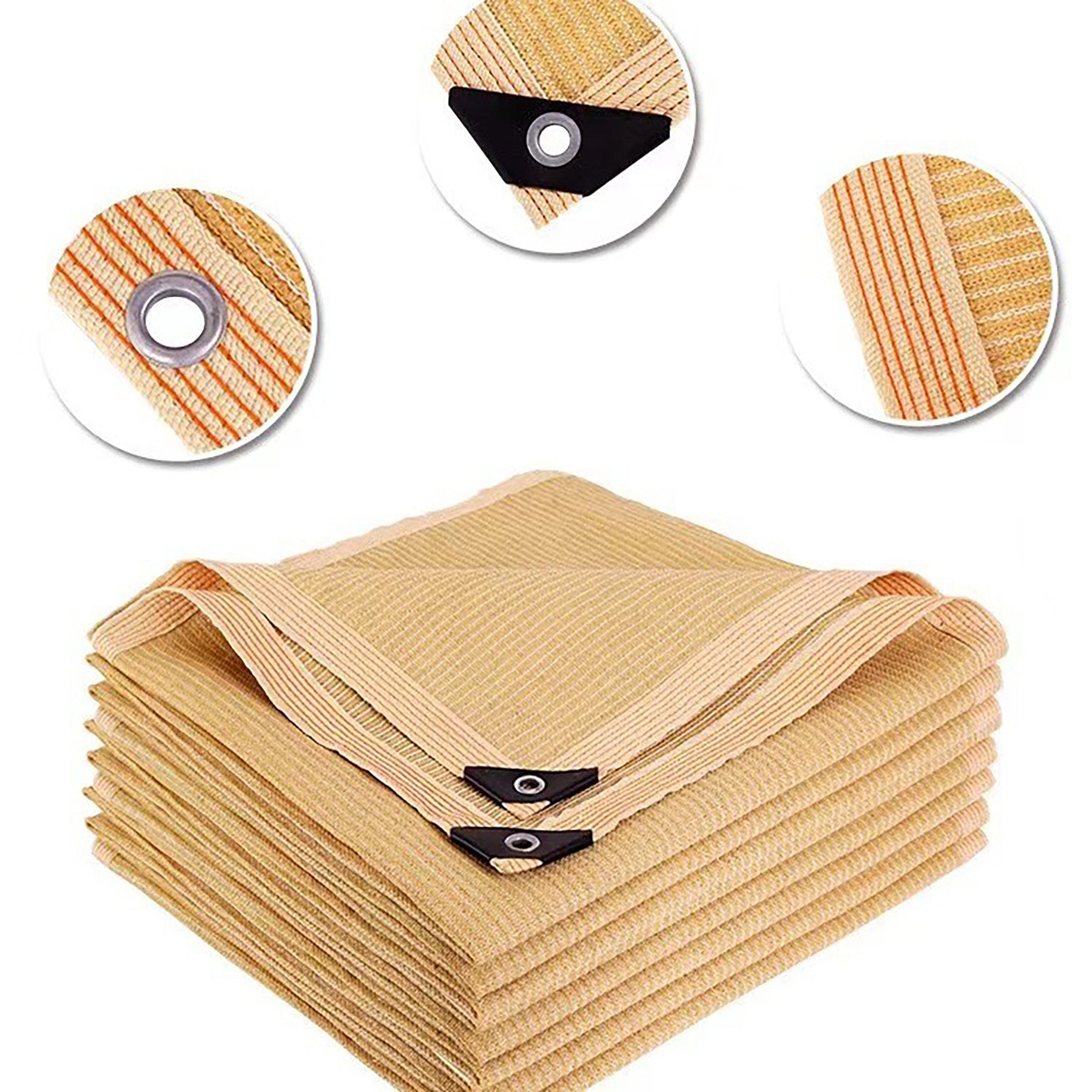Beige Shade Mesh Encrypted Thickened