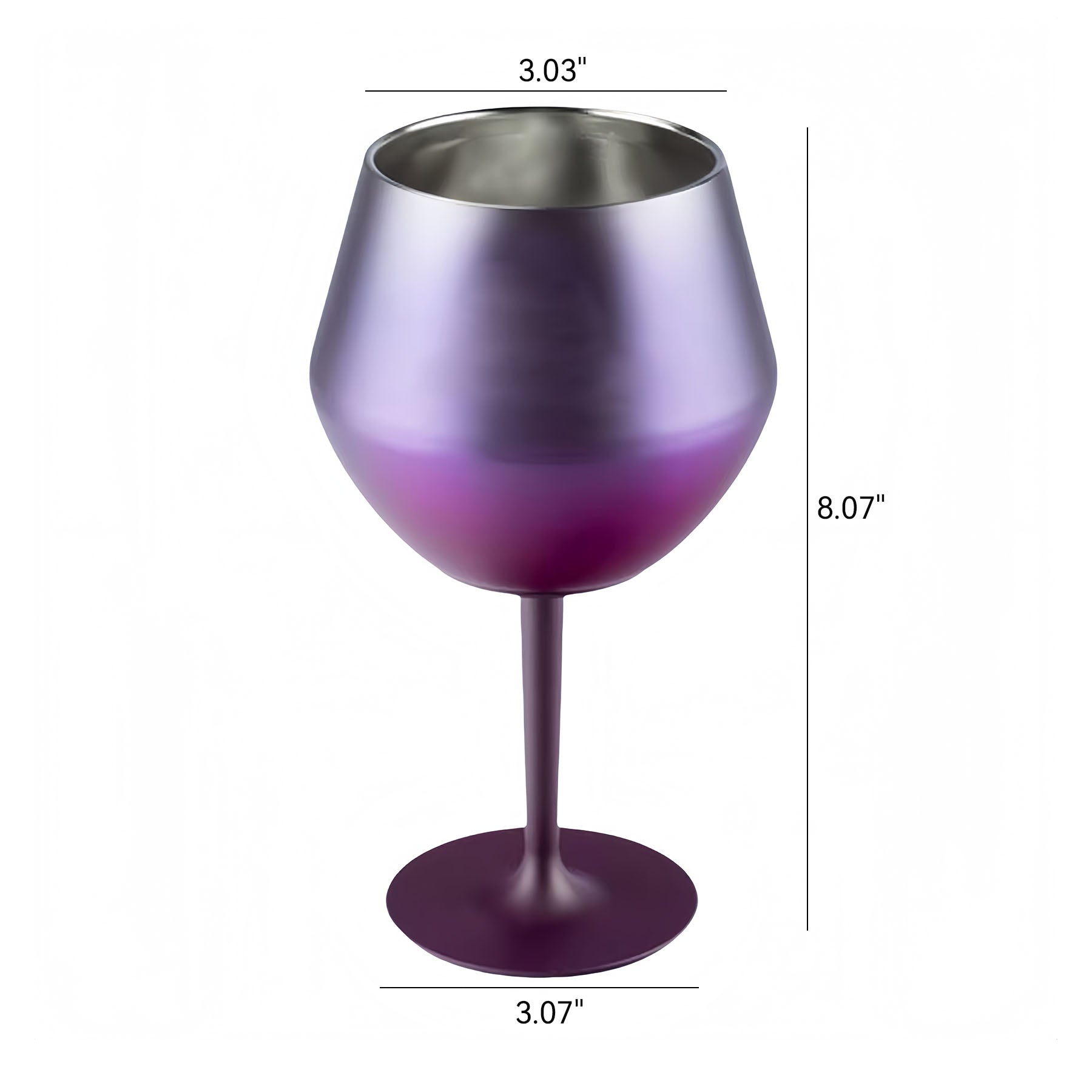 14Oz Stainless Steel Goblet Cup
