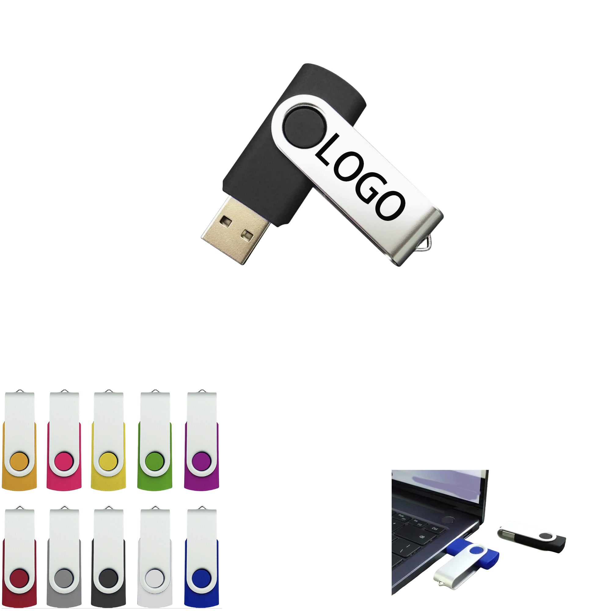 Customizable Swivel USB Drive