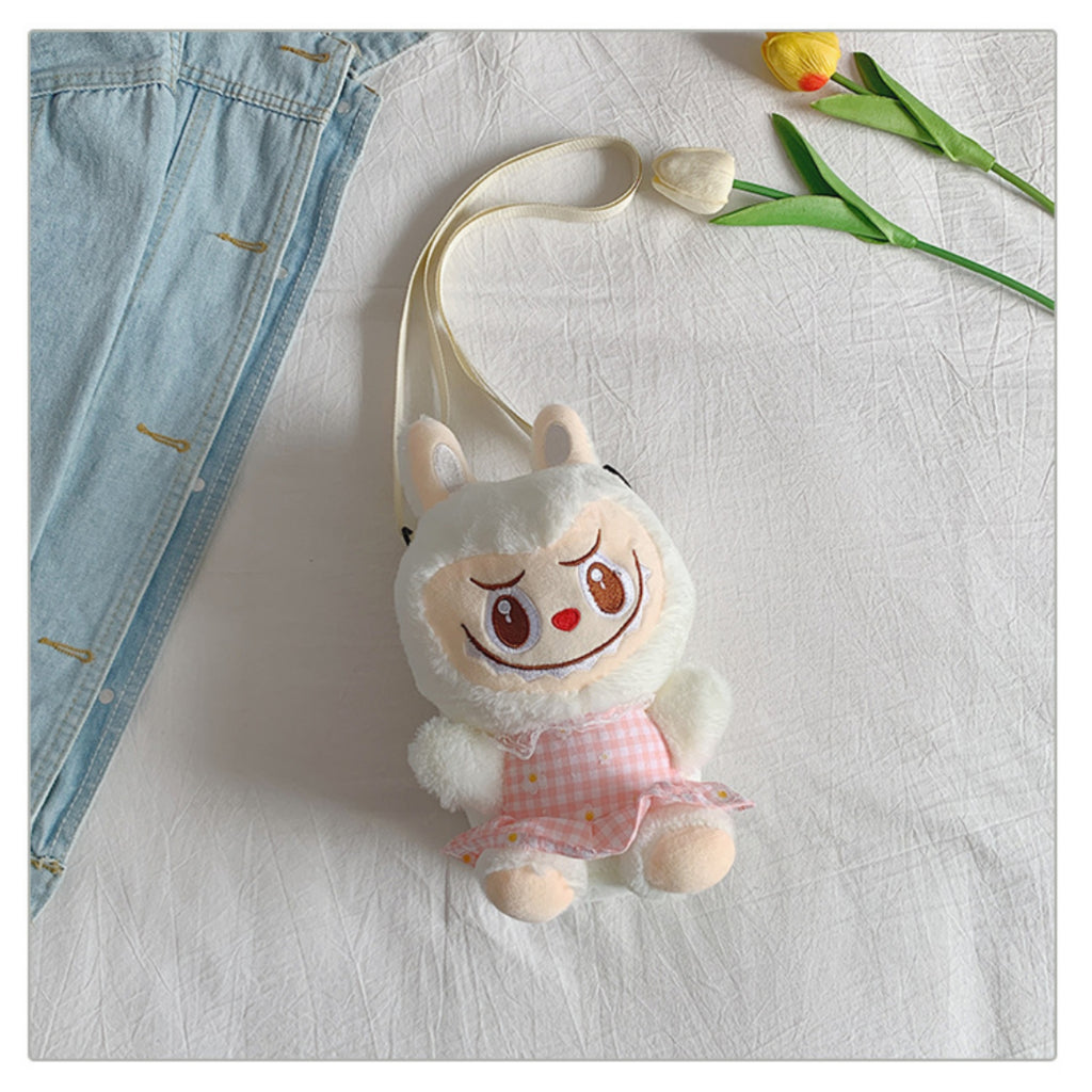 Labubu Plush Backpack Girls Bubble Rabbit Crossbody Gift