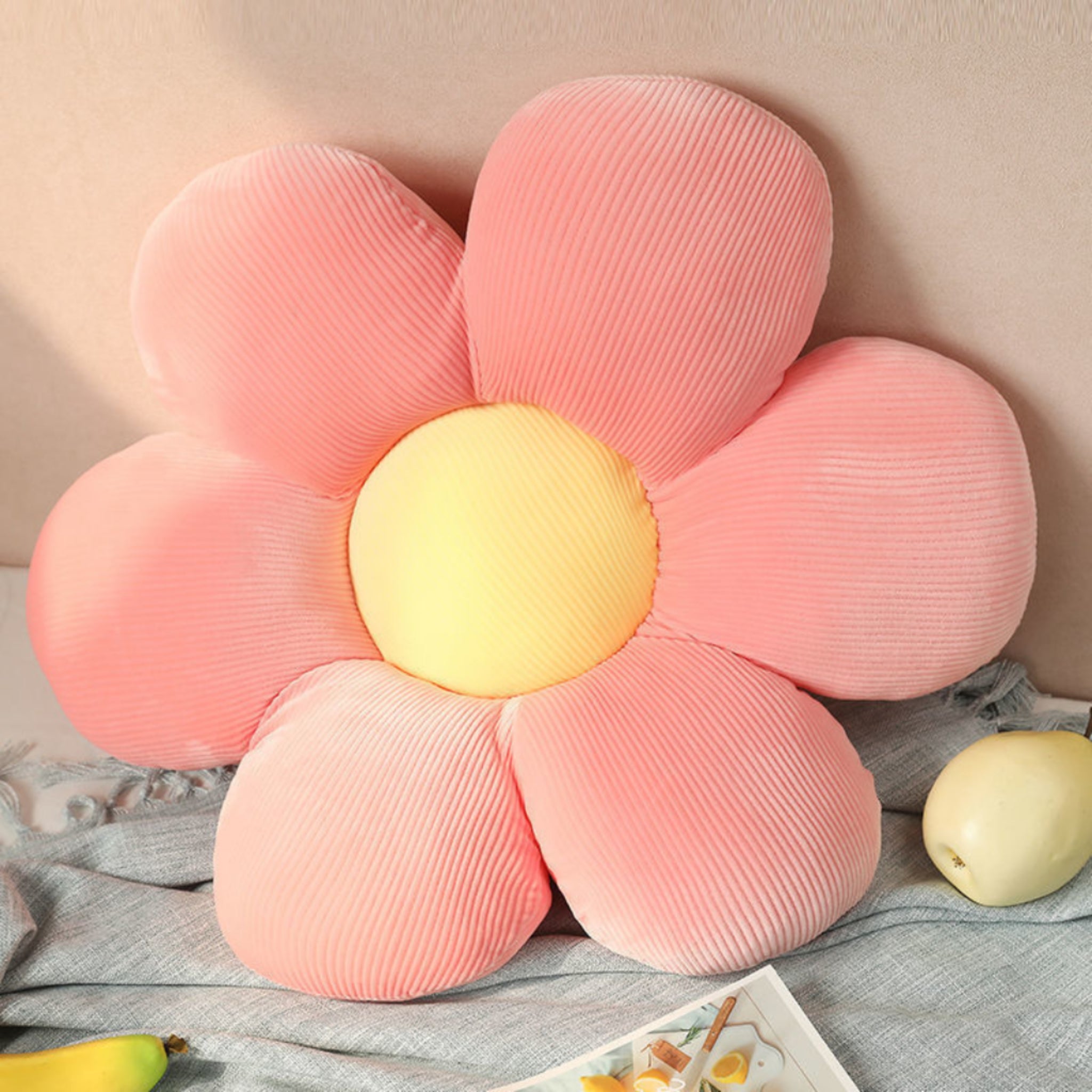 Sunflower Floor Cushion Memory Foam Washable Seat Pad