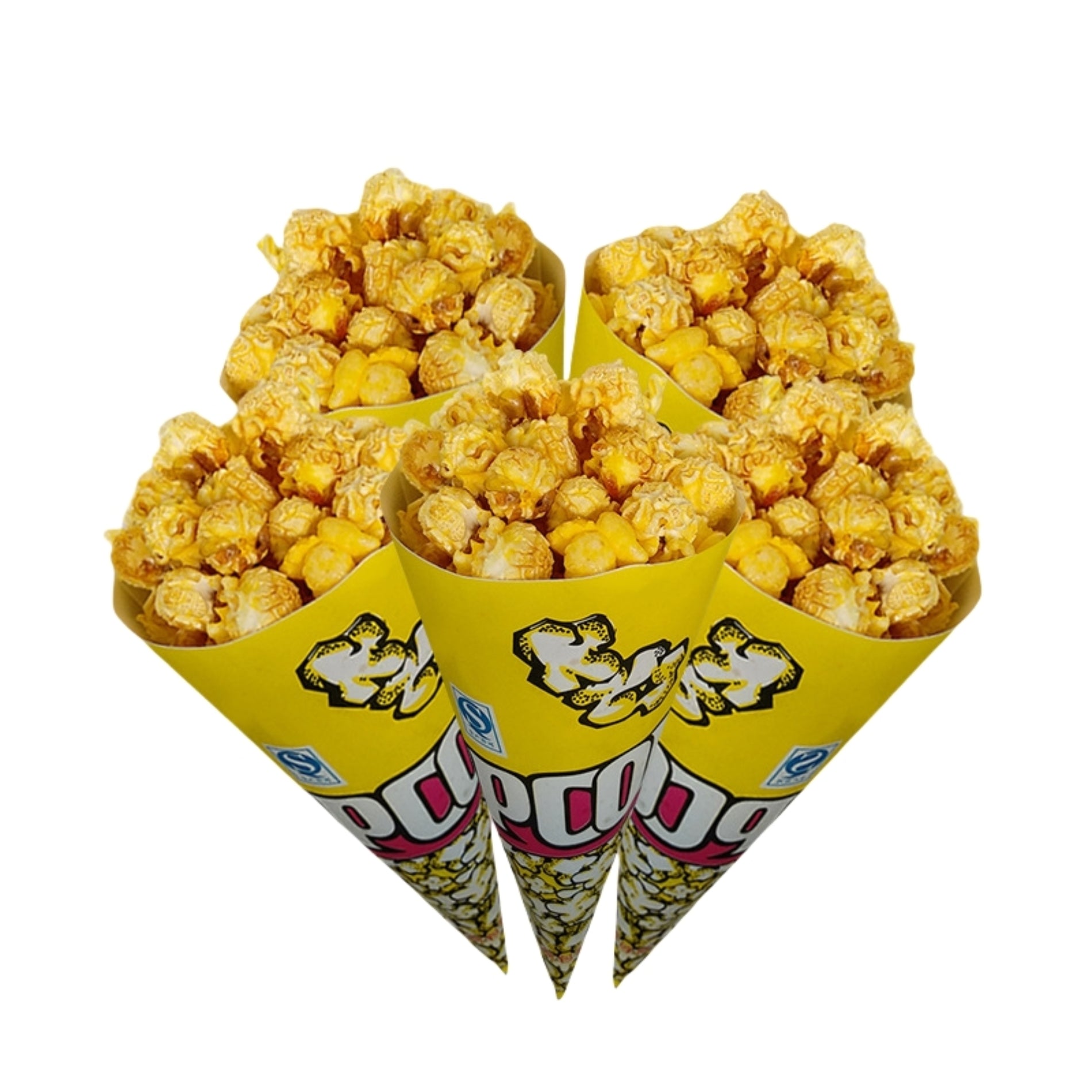Hand-Held Triangular Conical Popcorn Paper Cup Tube