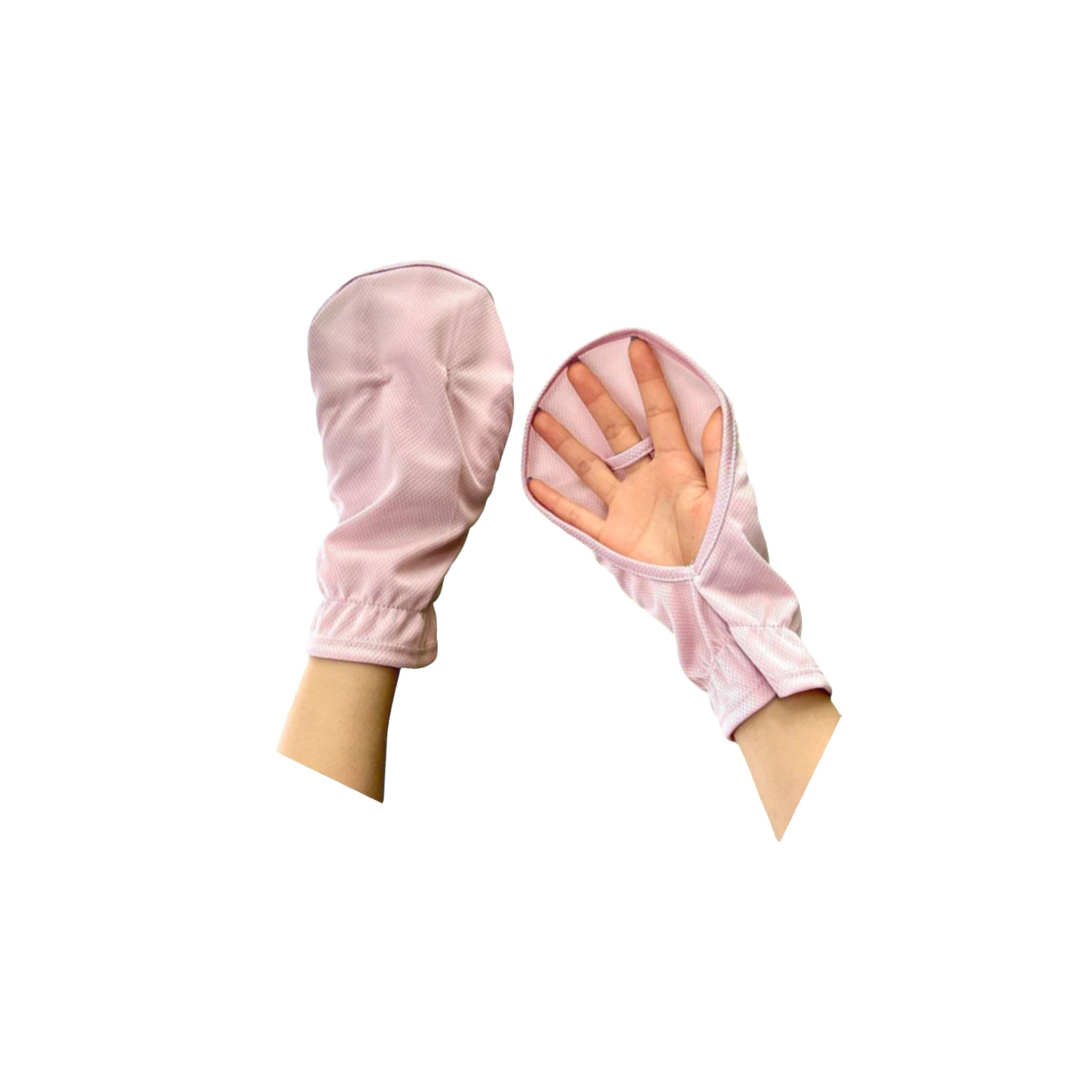 UPF 50 Cooling Fingerless Sun Gloves Women Driving