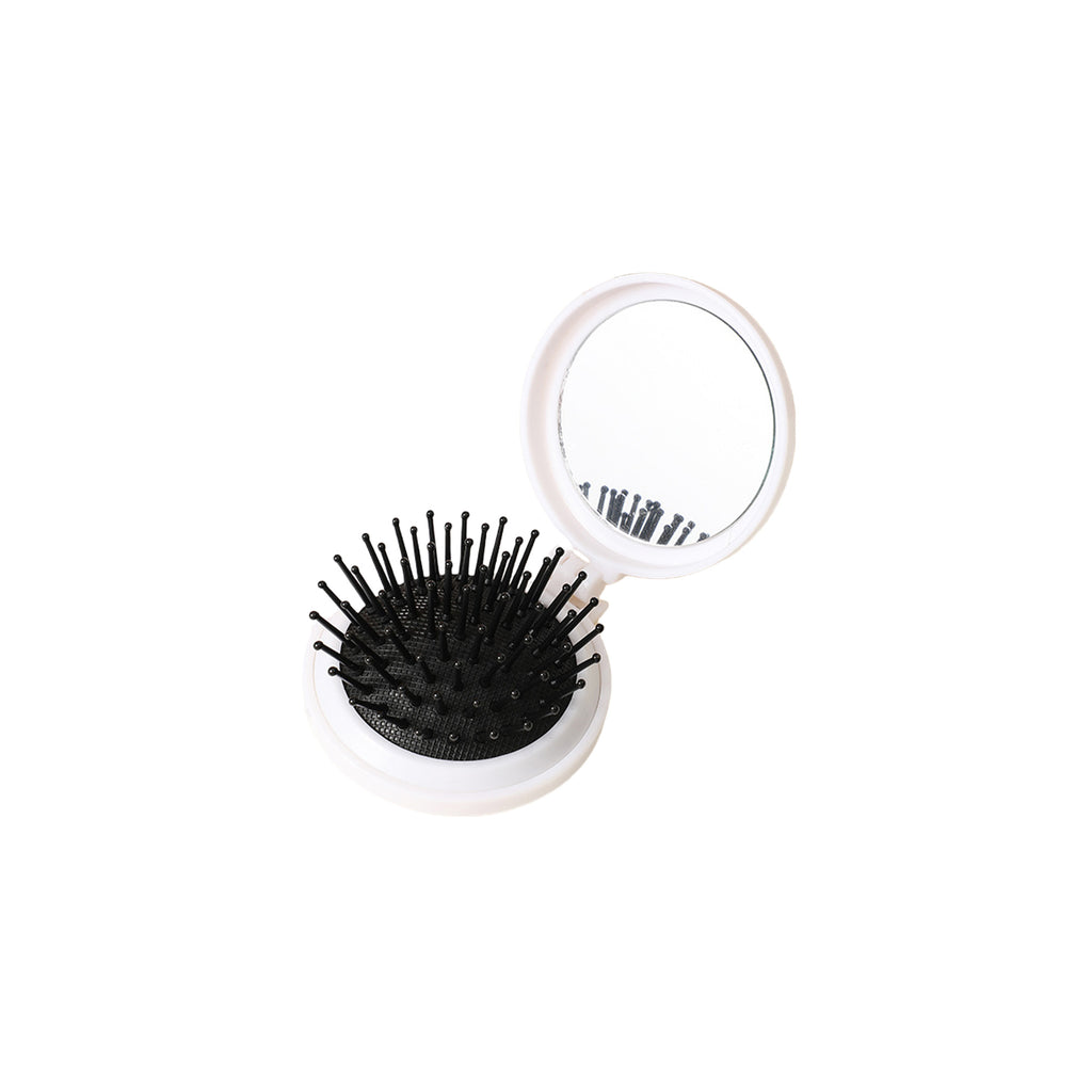 Foldable Cute Mini Round Airbag Mirror-Comb Set
