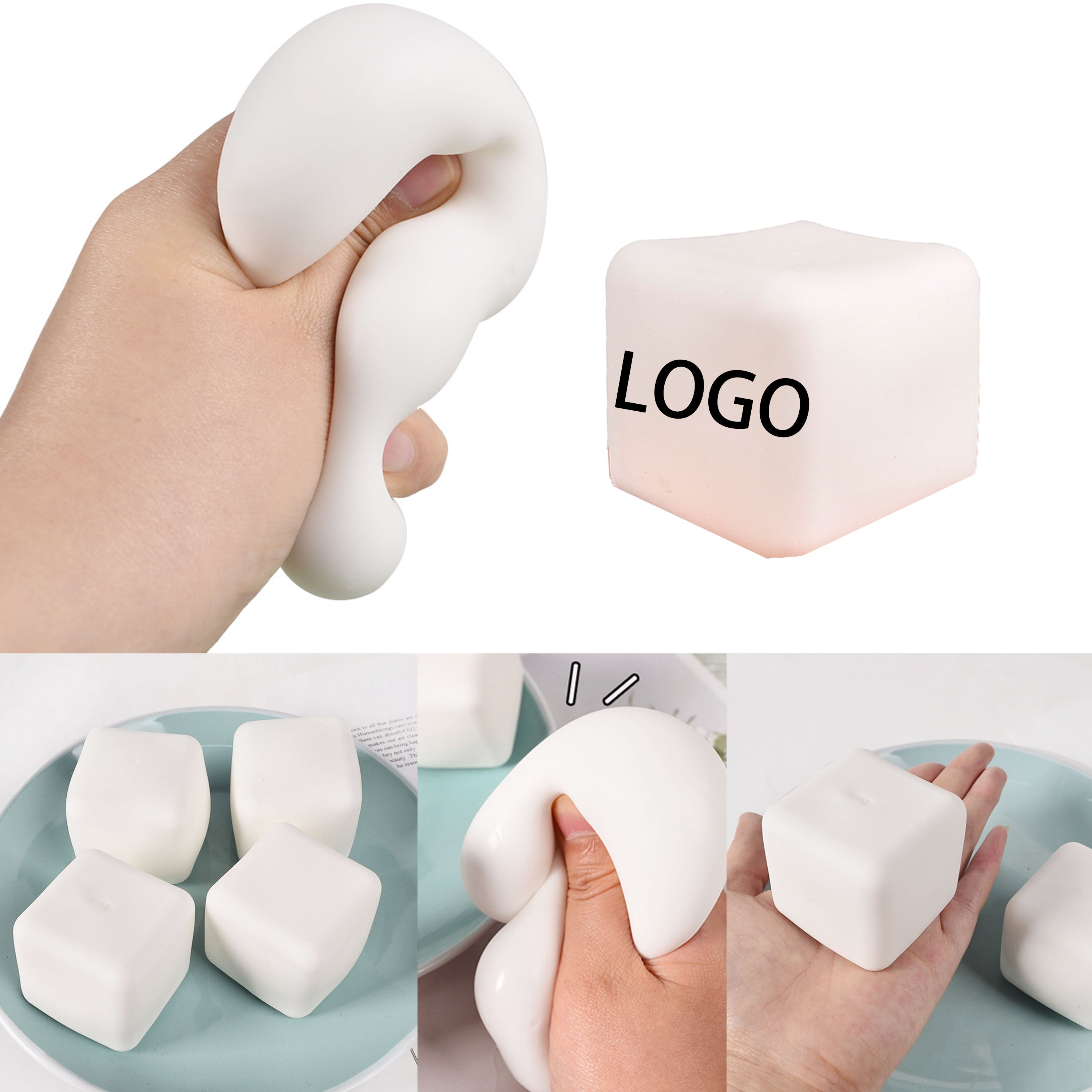 Cube Shape Stress Relief Squeeze Toys
