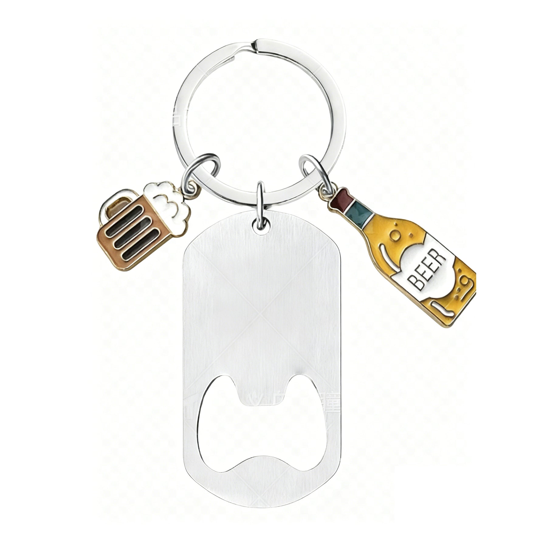 Beer-Themed Keychain Bottle Opener