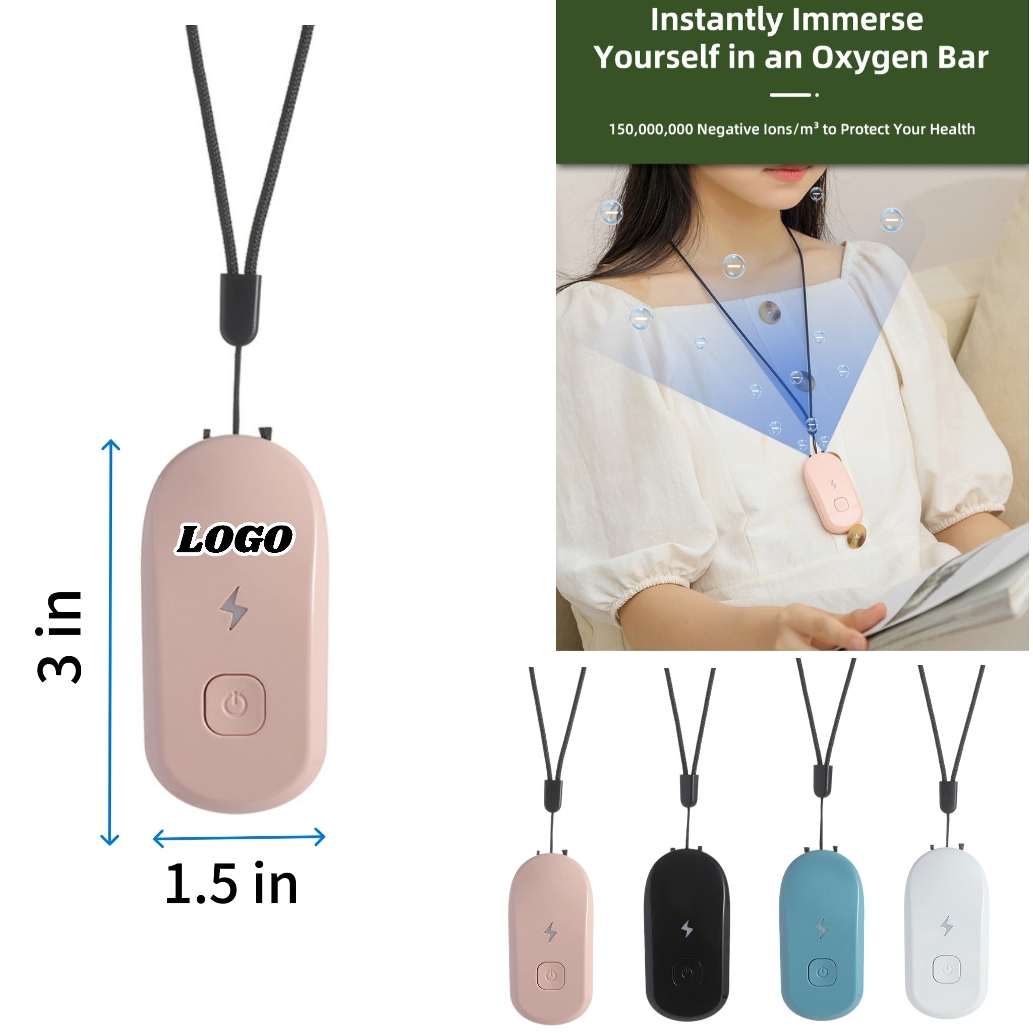 Neck Air Purifier With Negative Ion Technology