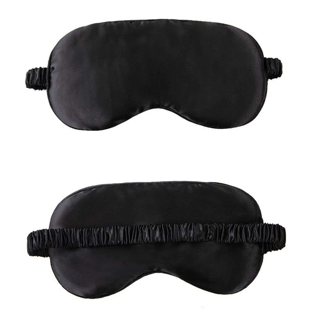 Portable Double-Sided Silk Solid Color Eye Mask