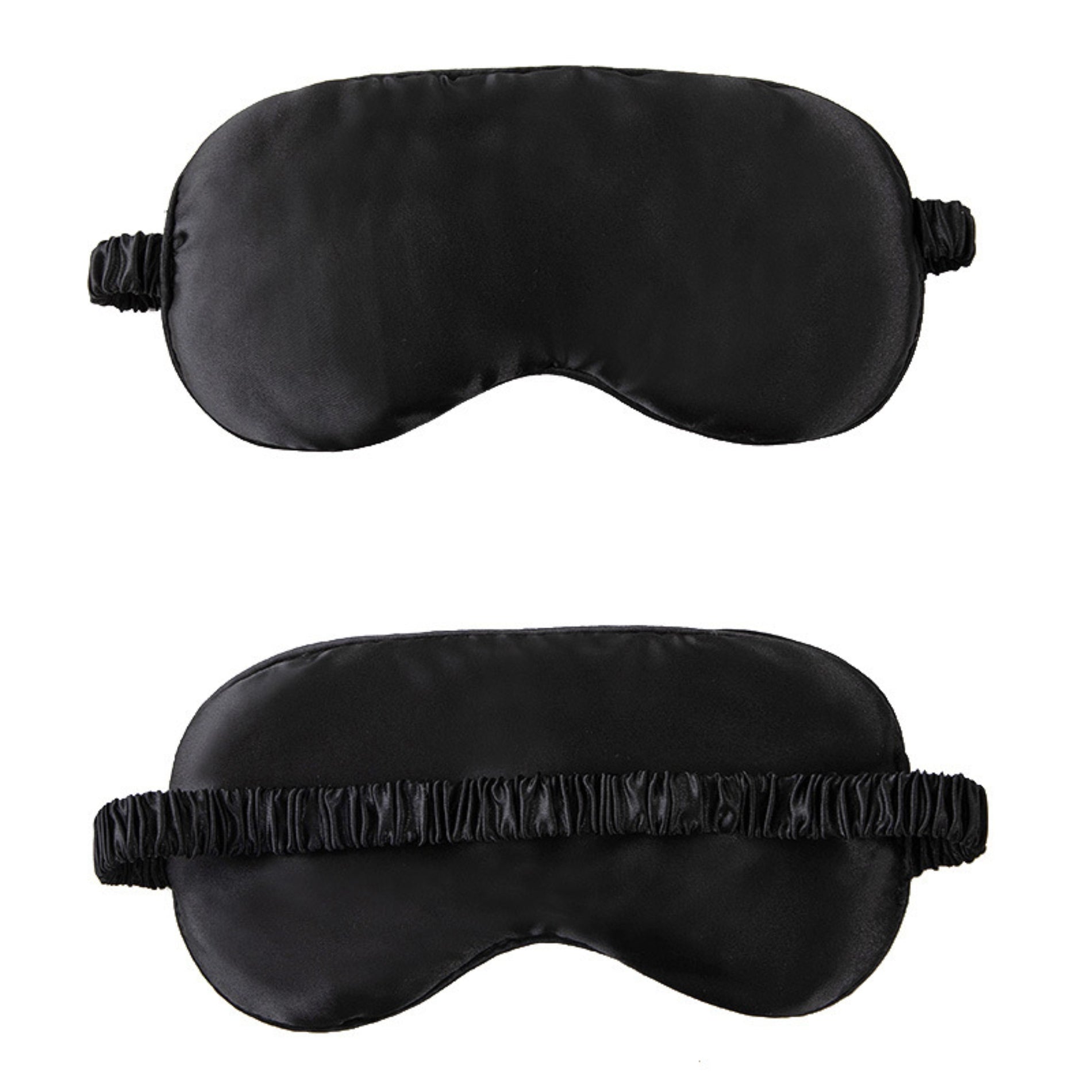 Portable Double-Sided Silk Solid Color Eye Mask