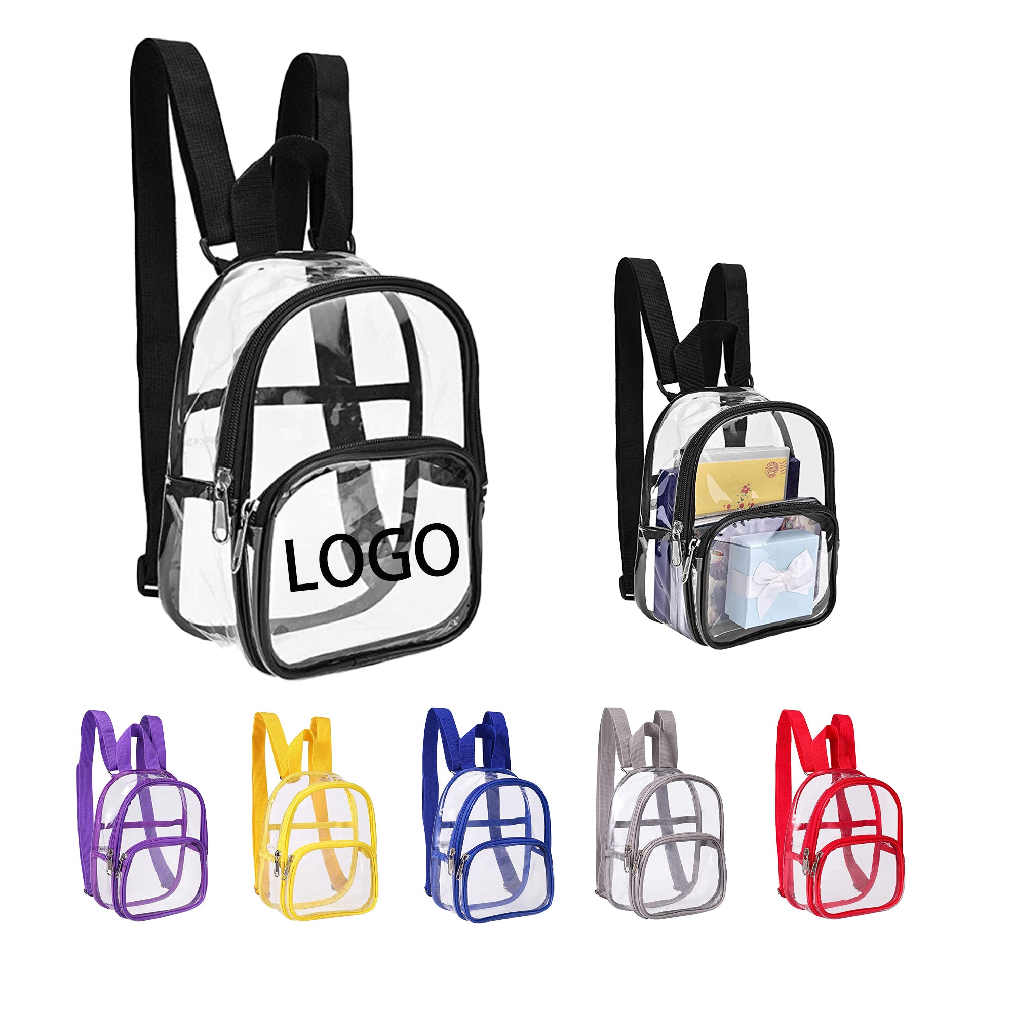 Clear PVC Mini Backpack