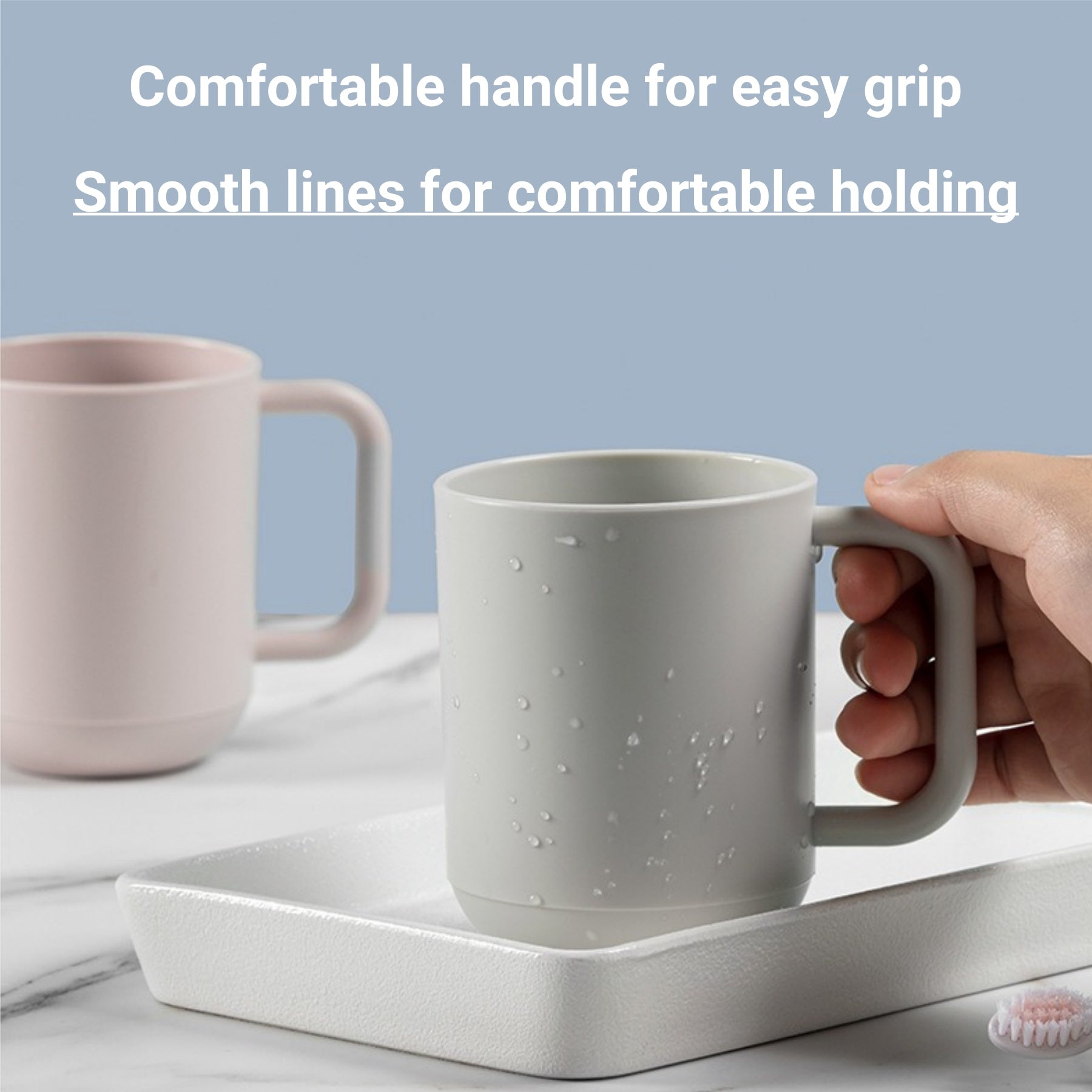 Simple Household Mouthwash Cup With Handle