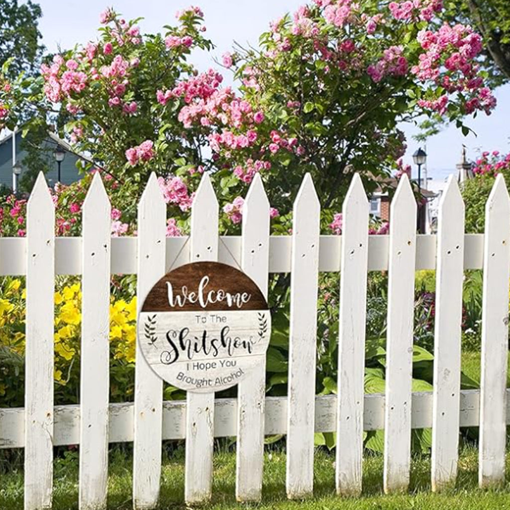 Funny Welcome Wall Hanging Sign Plaque