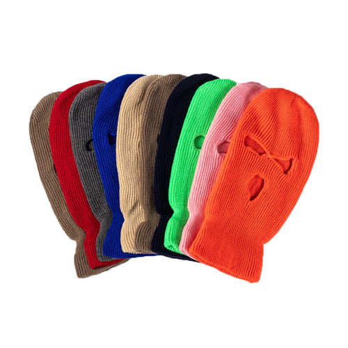 3-Hole Knitted Full Cover Ski Mask