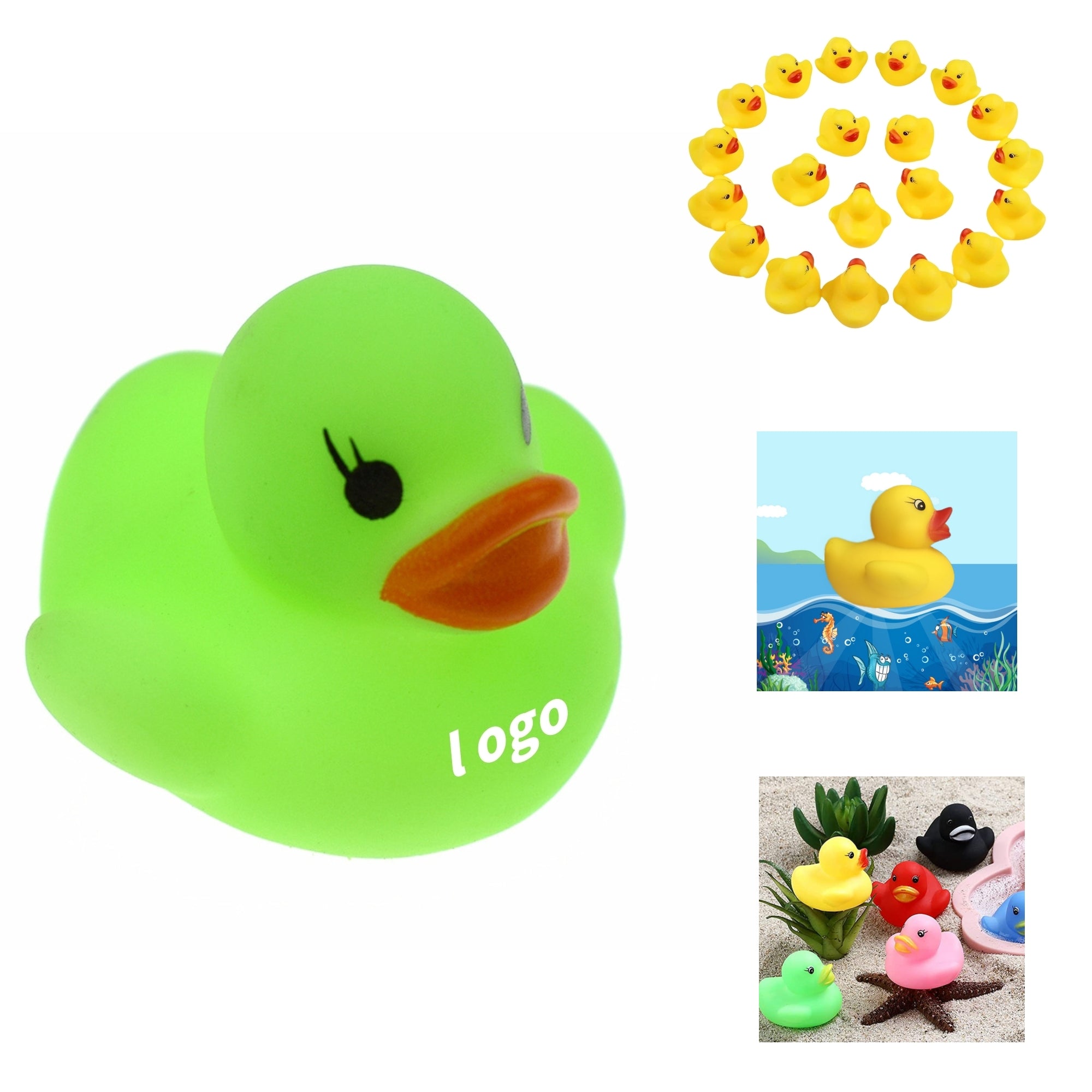 Squeaky Colorful Mini Yellow Duck Toy
