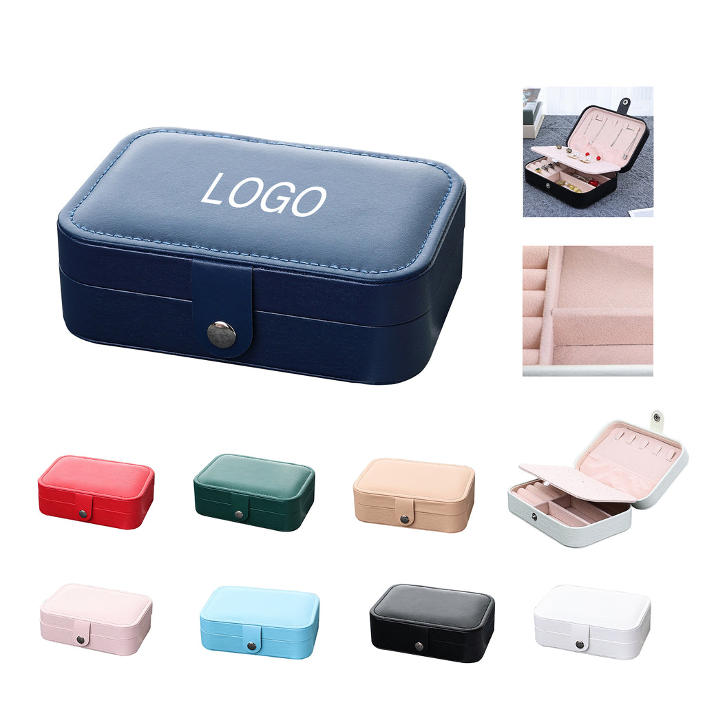 PU Leather Small Travel Jewelry Case Box