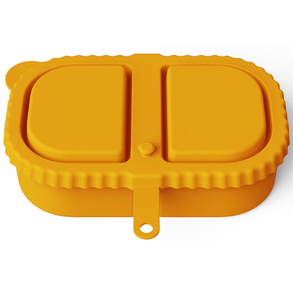 Silicone Double Compartment Condiment Container with Lid