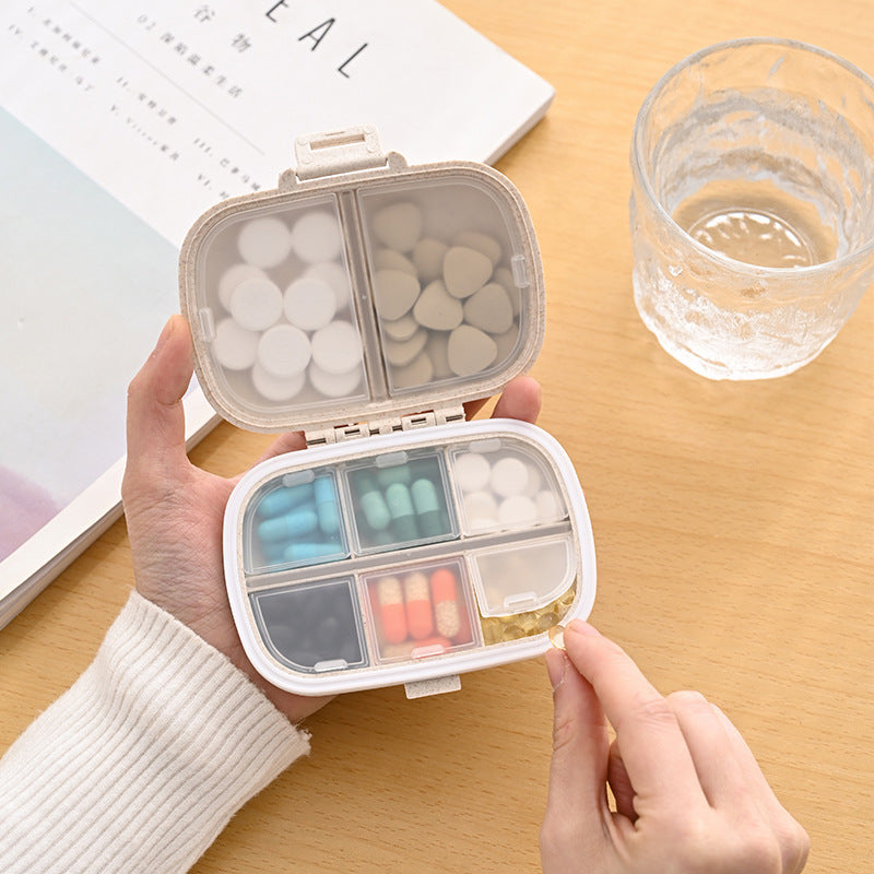 Compartments Portable Pill Case