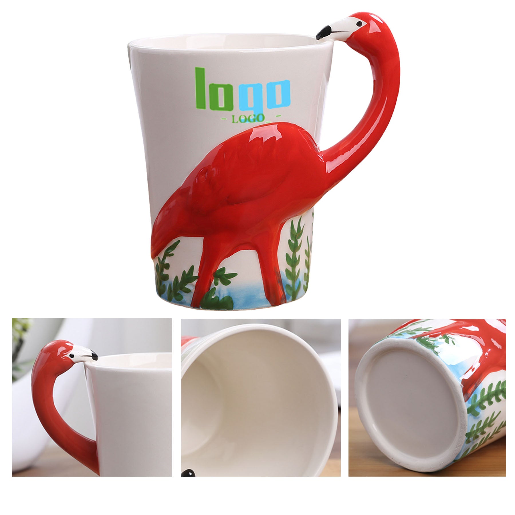 11 Oz Flamingo Ceramic Mug