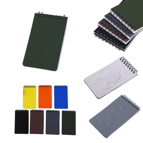 All-Weather Waterproof Spiral Notebook - Compact Pocket Size