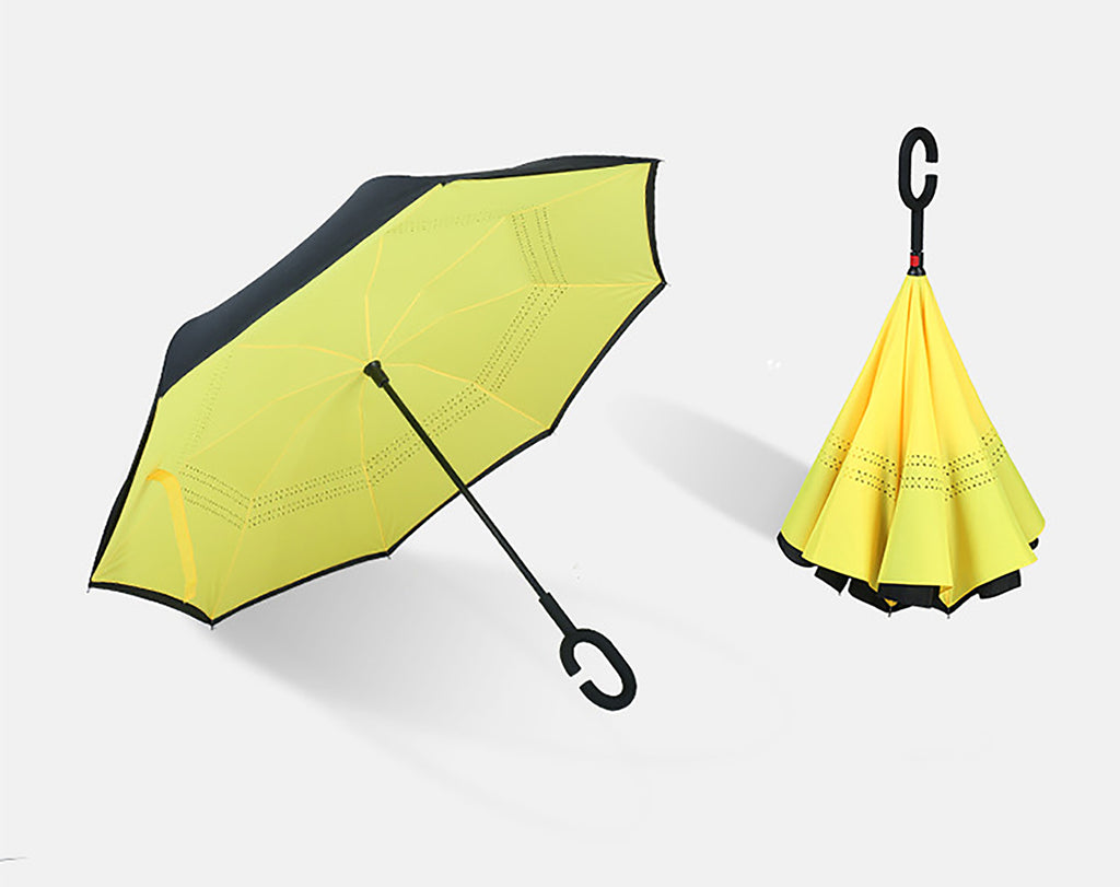 Double Layer Inverted Windproof Reverse Umbrella